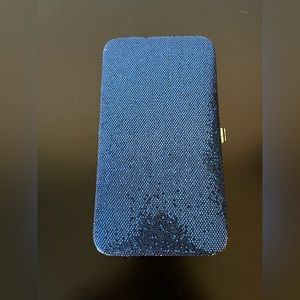 Woman’s Shimmery Blue Snap Wallet